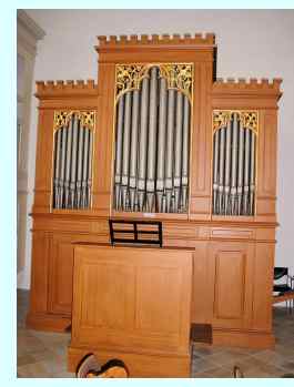 Orgel aus Bruck im Orgelmuseum in Kelheim im Altmühltal