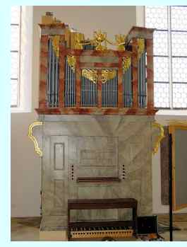 Orgel aus Köfering im Orgelmuseum in Kelheim